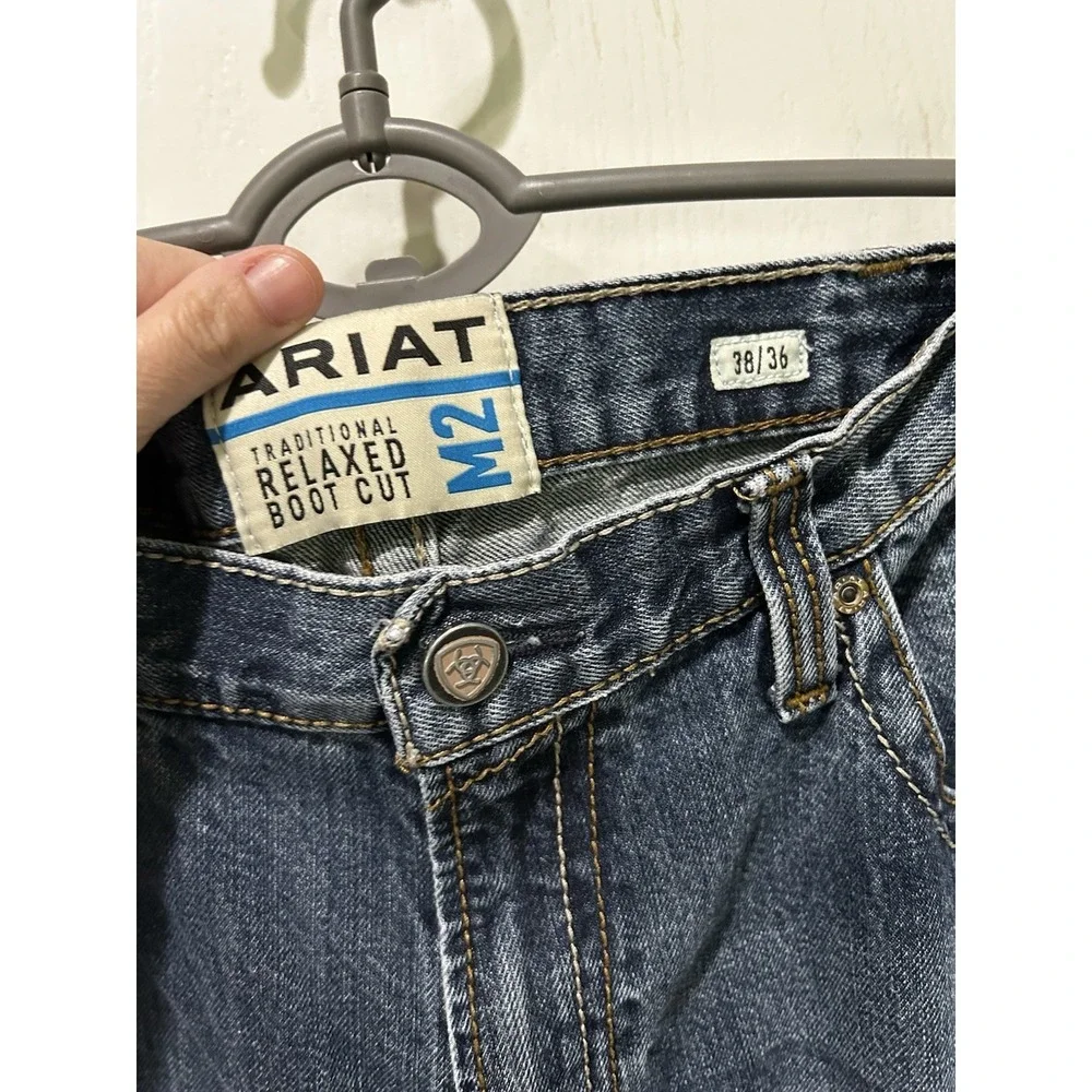 ariat m2 traditional relaxed boot Cut 38x36 Denim Jeans Western